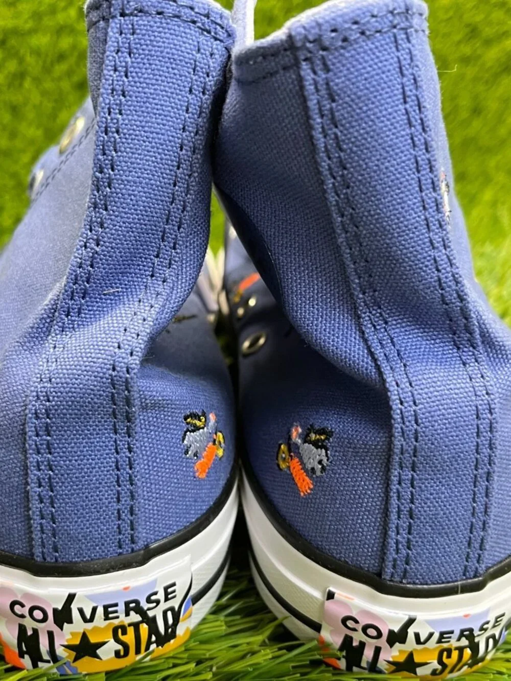 Converse Chuck Taylor All Star Womens Size 5.5 Blue White Athletic Shoes Sneaker - Picture 6 of 10